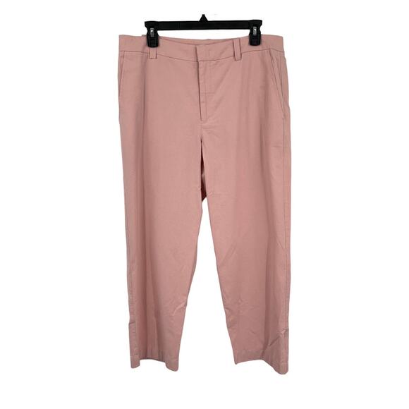 Vince Pants washed cotton crop pink size 12 - Picture 1 of 4